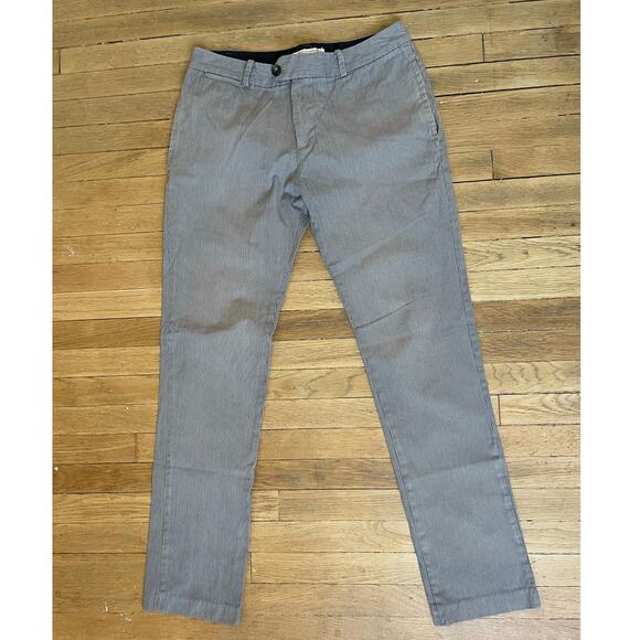 SHADES of GREY by Micah Cohen Micro Stripe Navy Straight Pants Size 31"